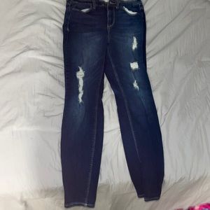 Size 11 high rise ripped jeggings